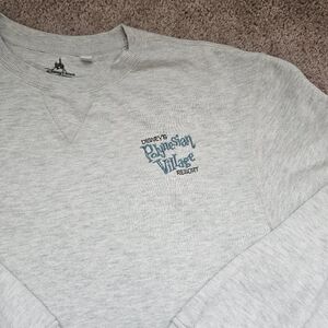 Disney Parks Polynesian Village Resort Sweatshirt Adult XL Aloha Tiki Gray #7040